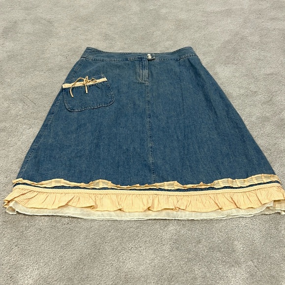 J. Jill Dresses & Skirts - Women’s J.Jill size 8 midi Jean skirt